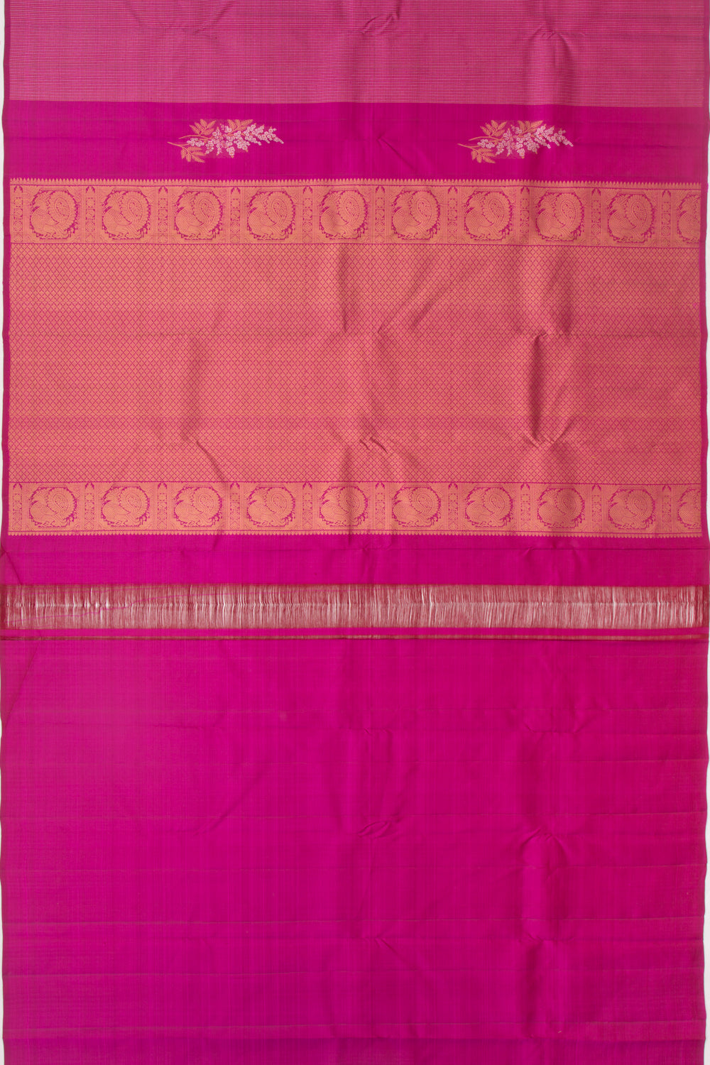 Kanchipuram Silk Brocade Purple Saree