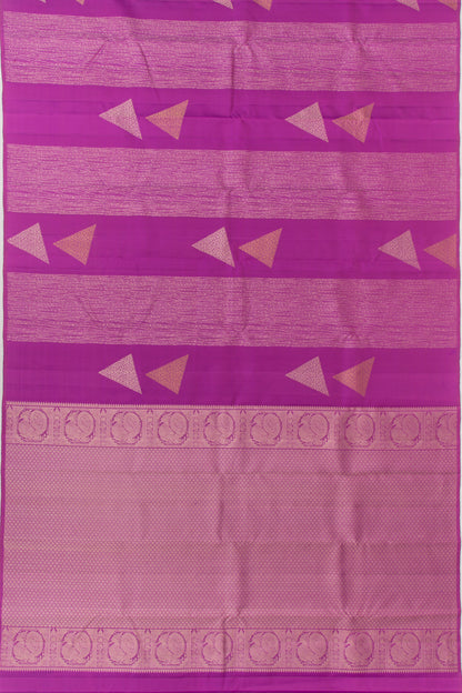 Kanchipuram Silk Brocade Violet Saree