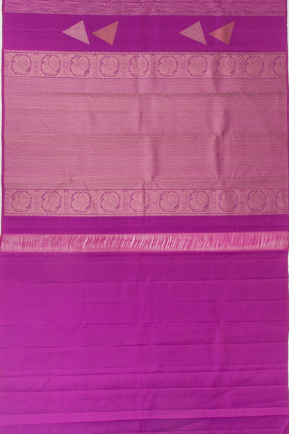 Kanchipuram Silk Brocade Violet Saree