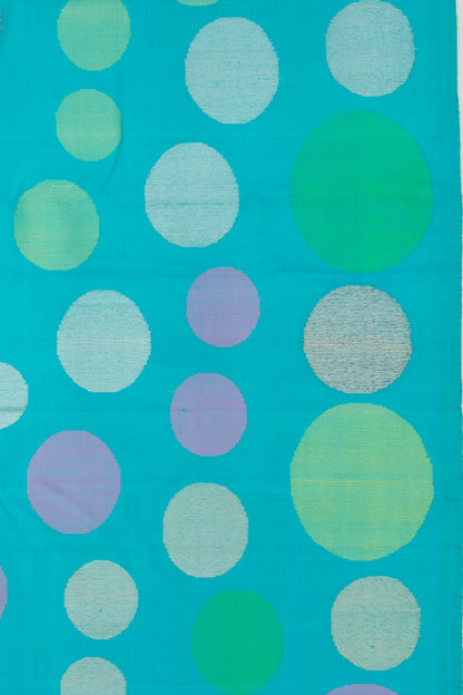 Kanchipuram Silk Brocade Sky Blue Saree