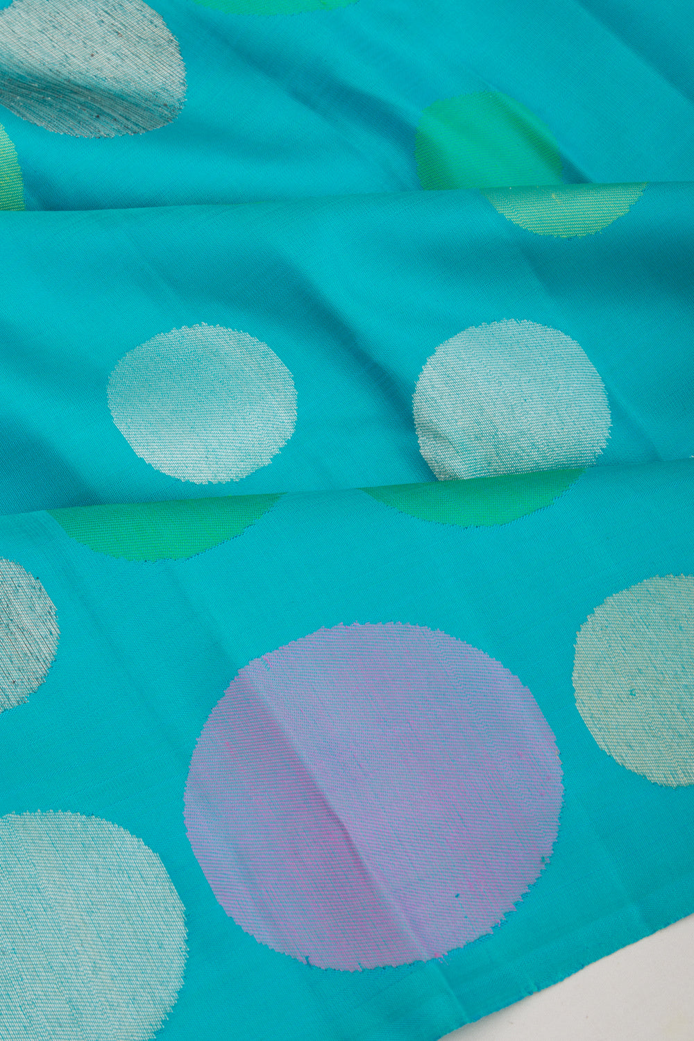 Kanchipuram Silk Brocade Sky Blue Saree