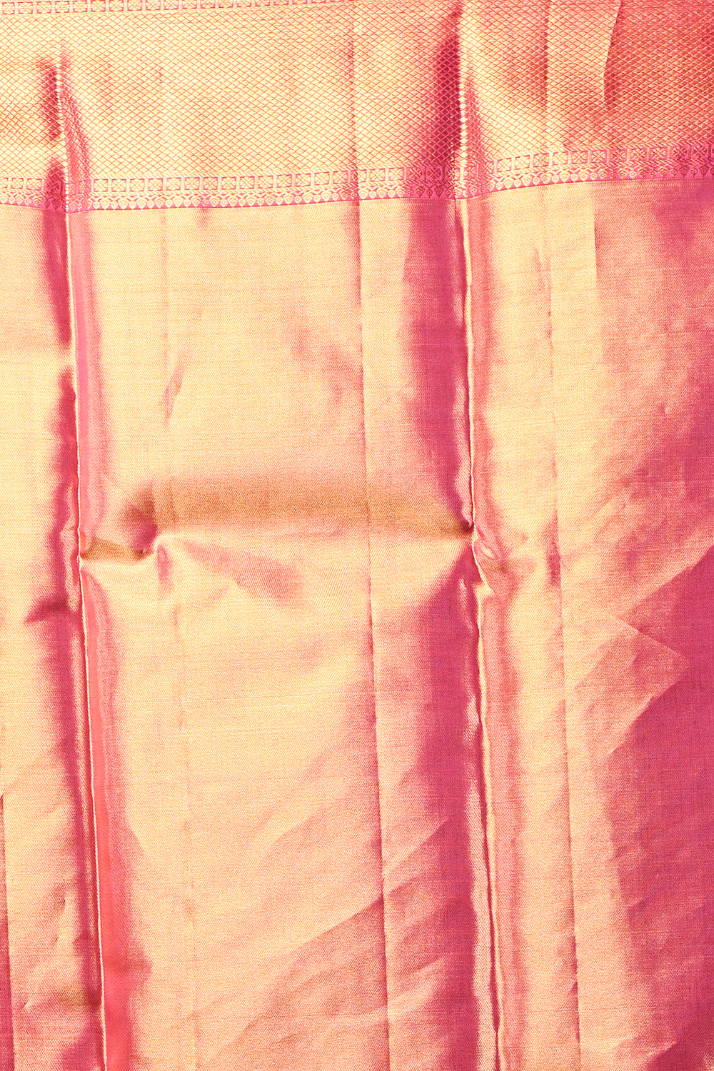 Kanchipuram Silk Tissue Jaal Gold Saree
