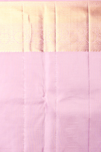 Kanchipuram Silk Brocade Lavender Saree