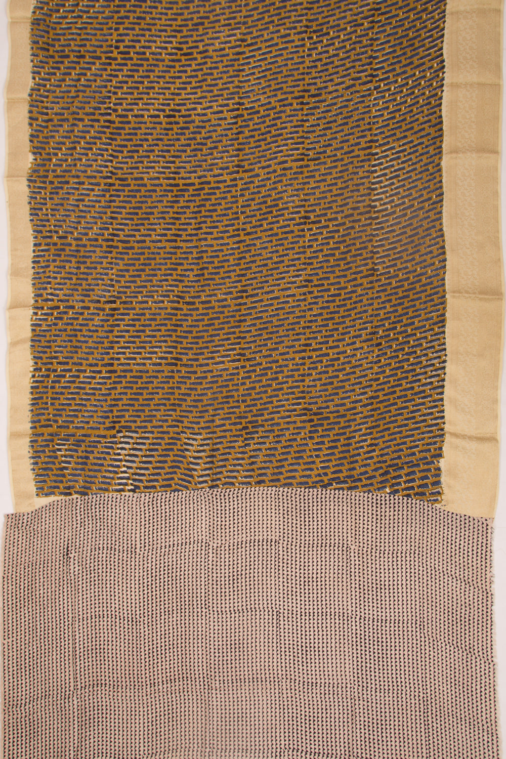 Chanderi Silk Batik Printed Mehendi Green Saree