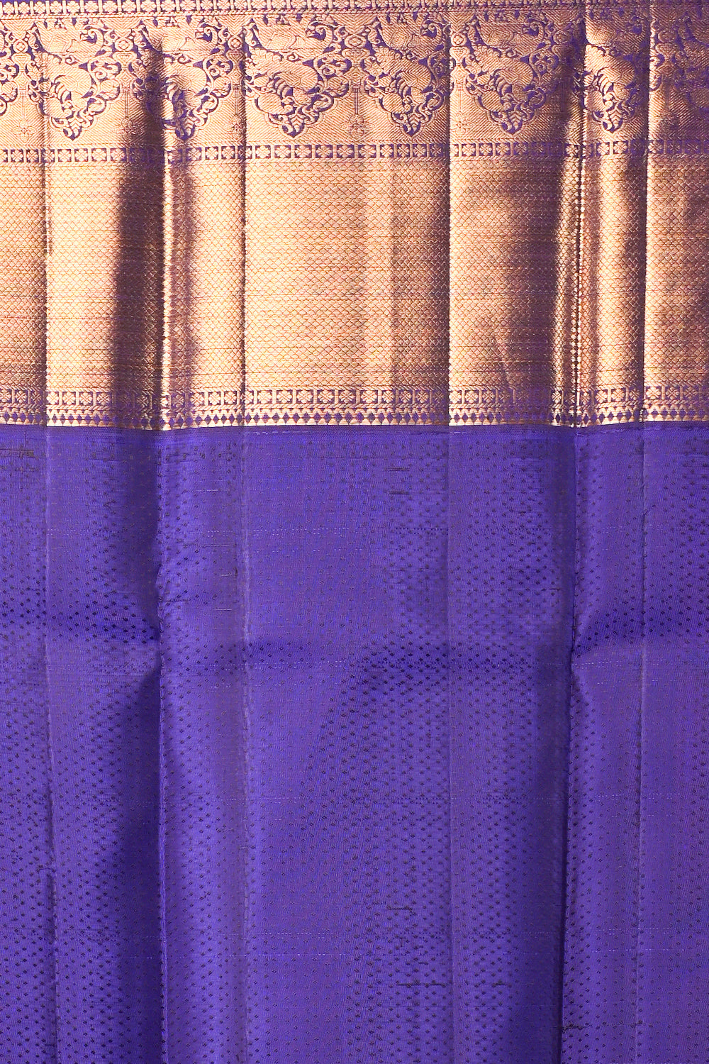 Kanchipuram Silk Brocade Blue Saree