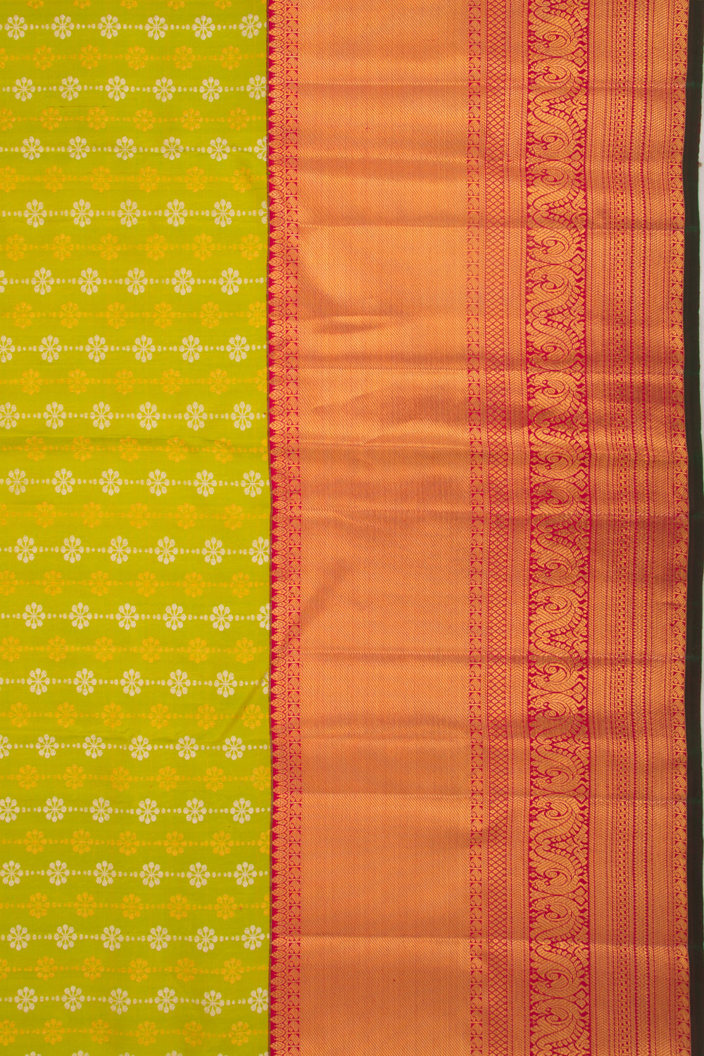 Kanchipuram Silk Brocade Green Saree