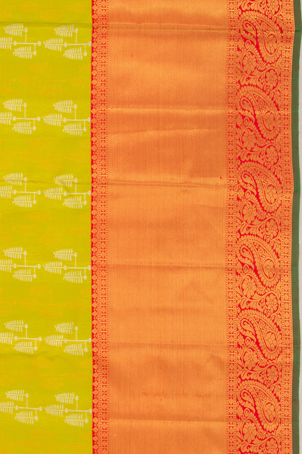 Kanchipuram Silk Brocade Green Saree
