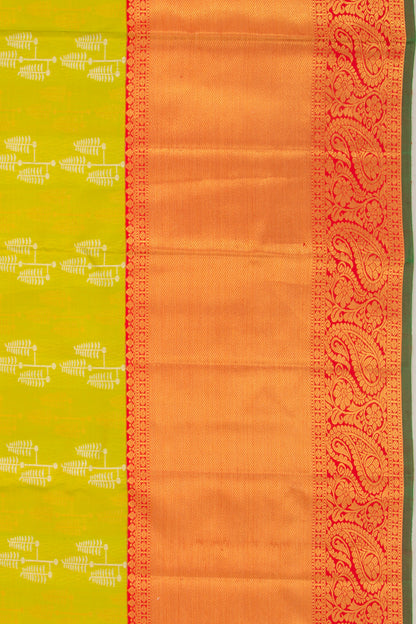 Kanchipuram Silk Brocade Green Saree