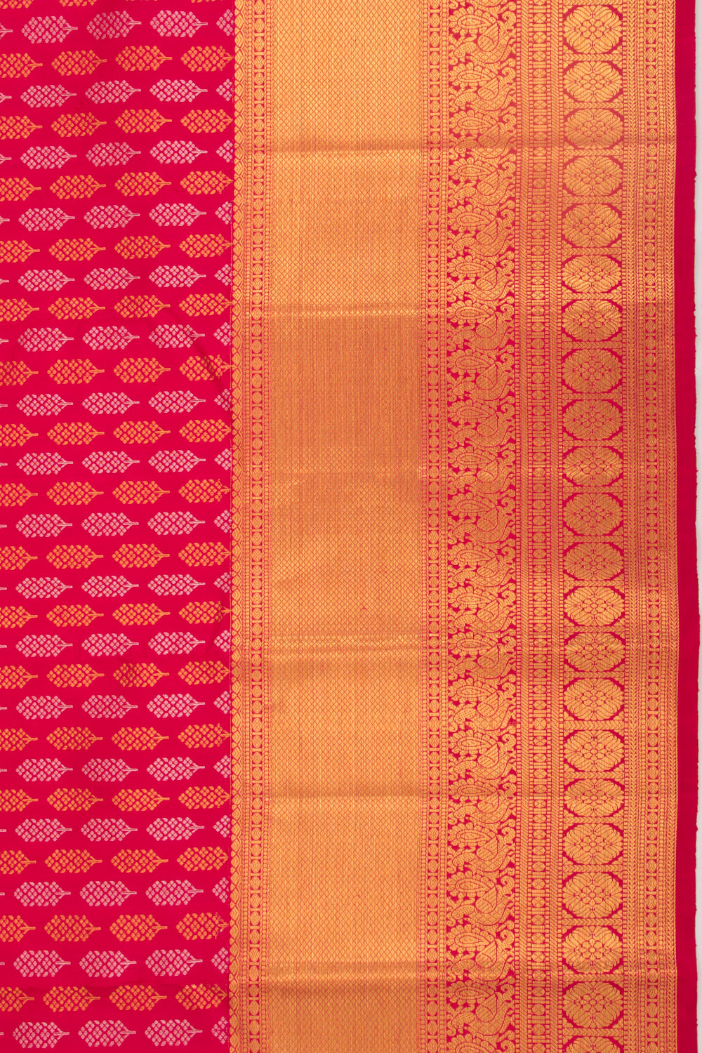 Kanchipuram Silk Brocade Pink Saree