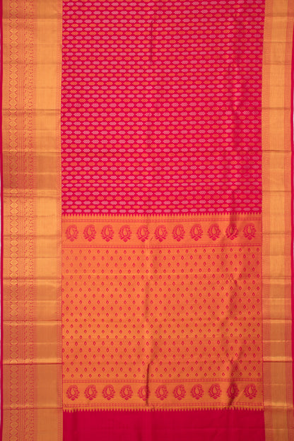 Kanchipuram Silk Brocade Pink Saree