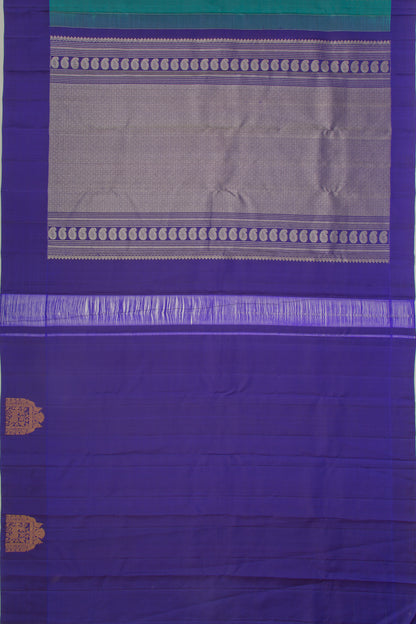 Taranga Kanchi Silk Brocade Teal Blue Saree
