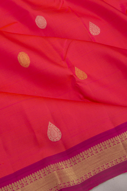Kanchipuram Silk Butta Red Saree