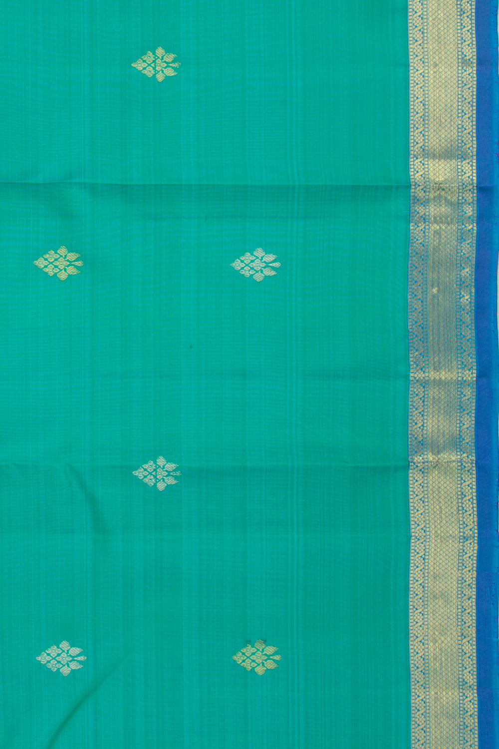 Kanchipuram Silk Butta Sea Green Saree