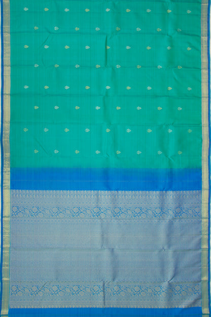 Kanchipuram Silk Butta Sea Green Saree