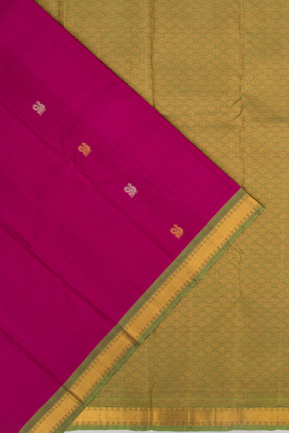 Kanchipuram Silk Butta Purple Saree