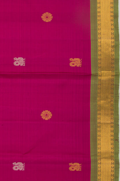 Kanchipuram Silk Butta Purple Saree