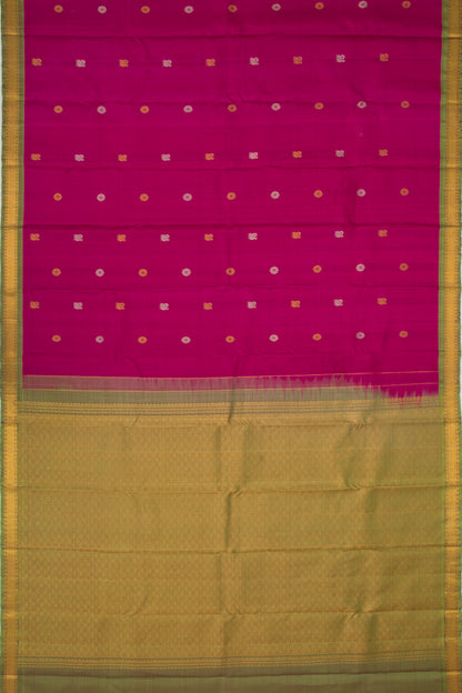 Kanchipuram Silk Butta Purple Saree