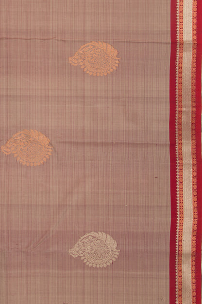 Kanchipuram Silk Butta Grey Saree