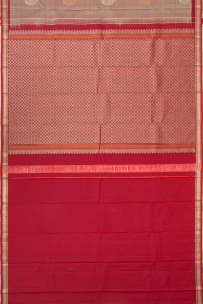 Kanchipuram Silk Butta Grey Saree