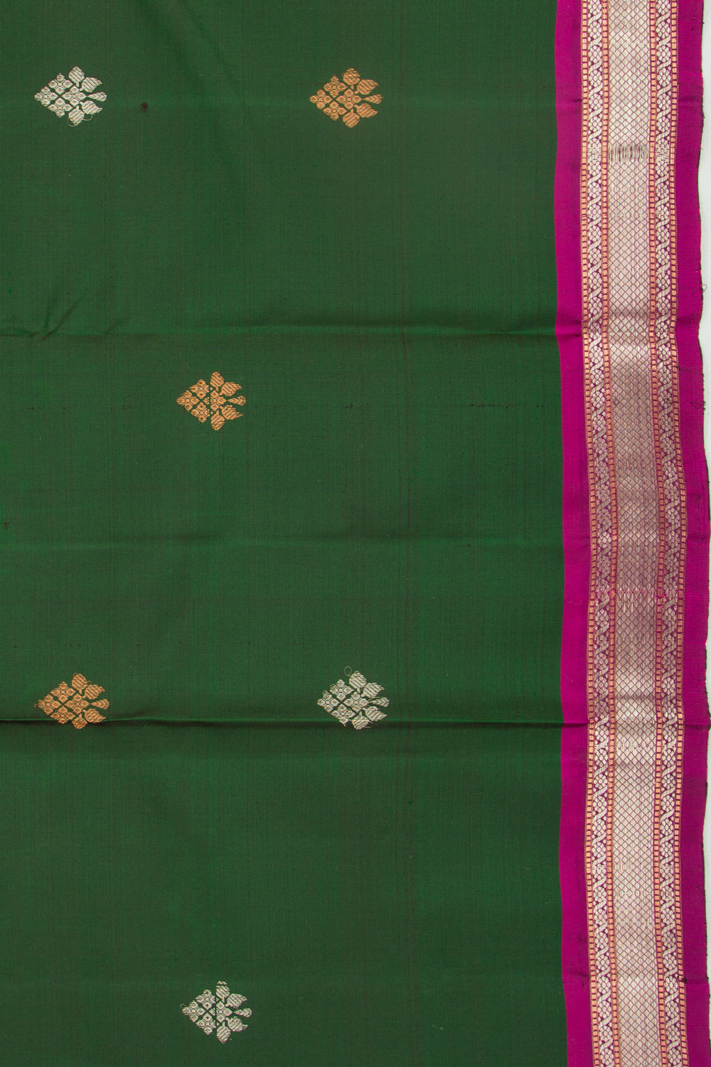 Kanchipuram Silk Butta Green Saree