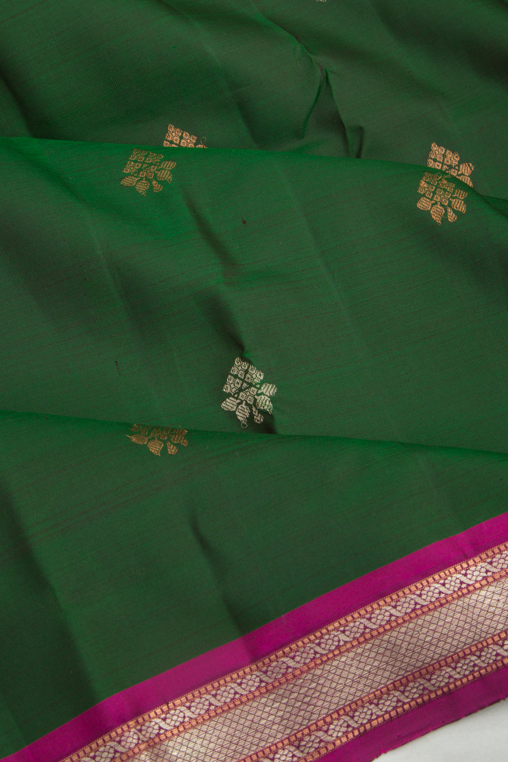 Kanchipuram Silk Butta Green Saree