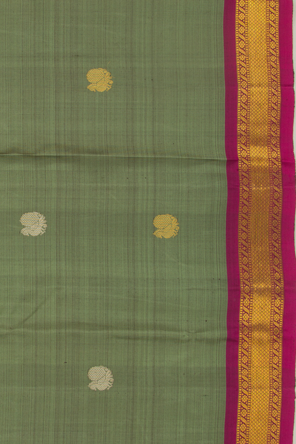 Kanchipuram Silk Butta Green Saree