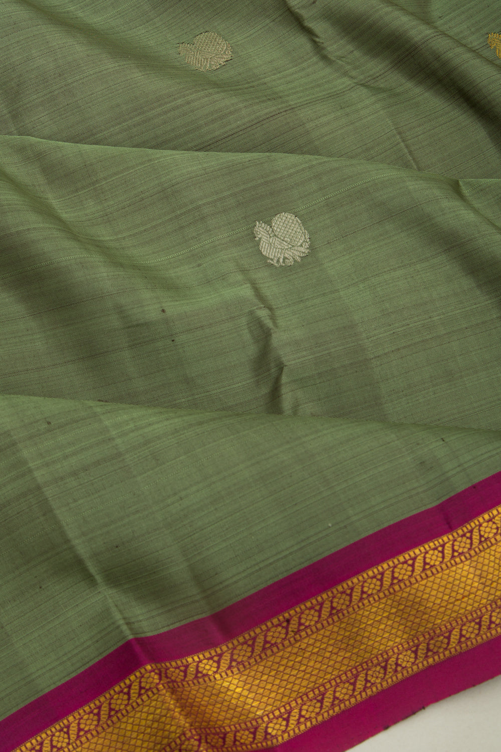 Kanchipuram Silk Butta Green Saree