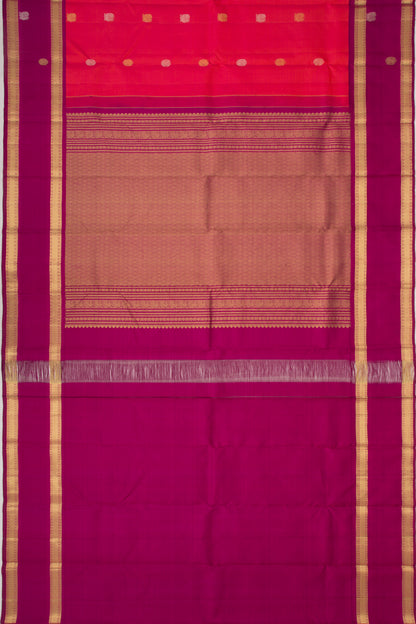 Taranga Kanchi Silk Butta Red Saree