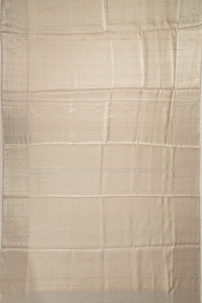 Kanchipuram Silk  Silver Metalic Tissue Saree