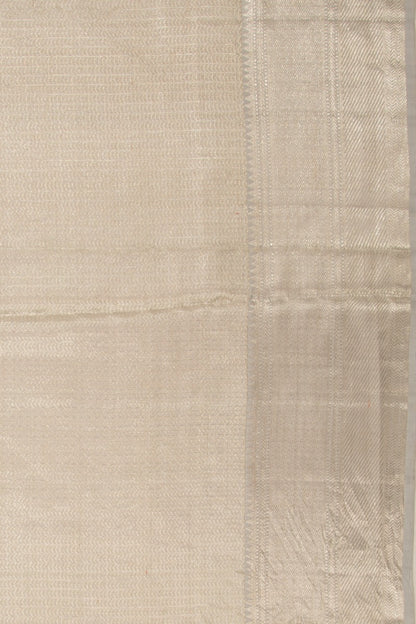 Kanchipuram Silk  Silver Metalic Tissue Saree