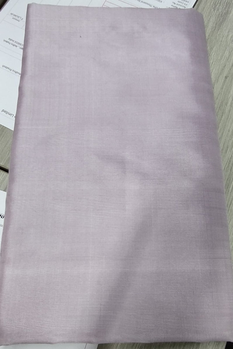 Uppada Silk Plain Lilac Saree