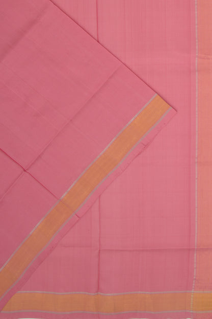 Uppada Silk Plain Pink Saree
