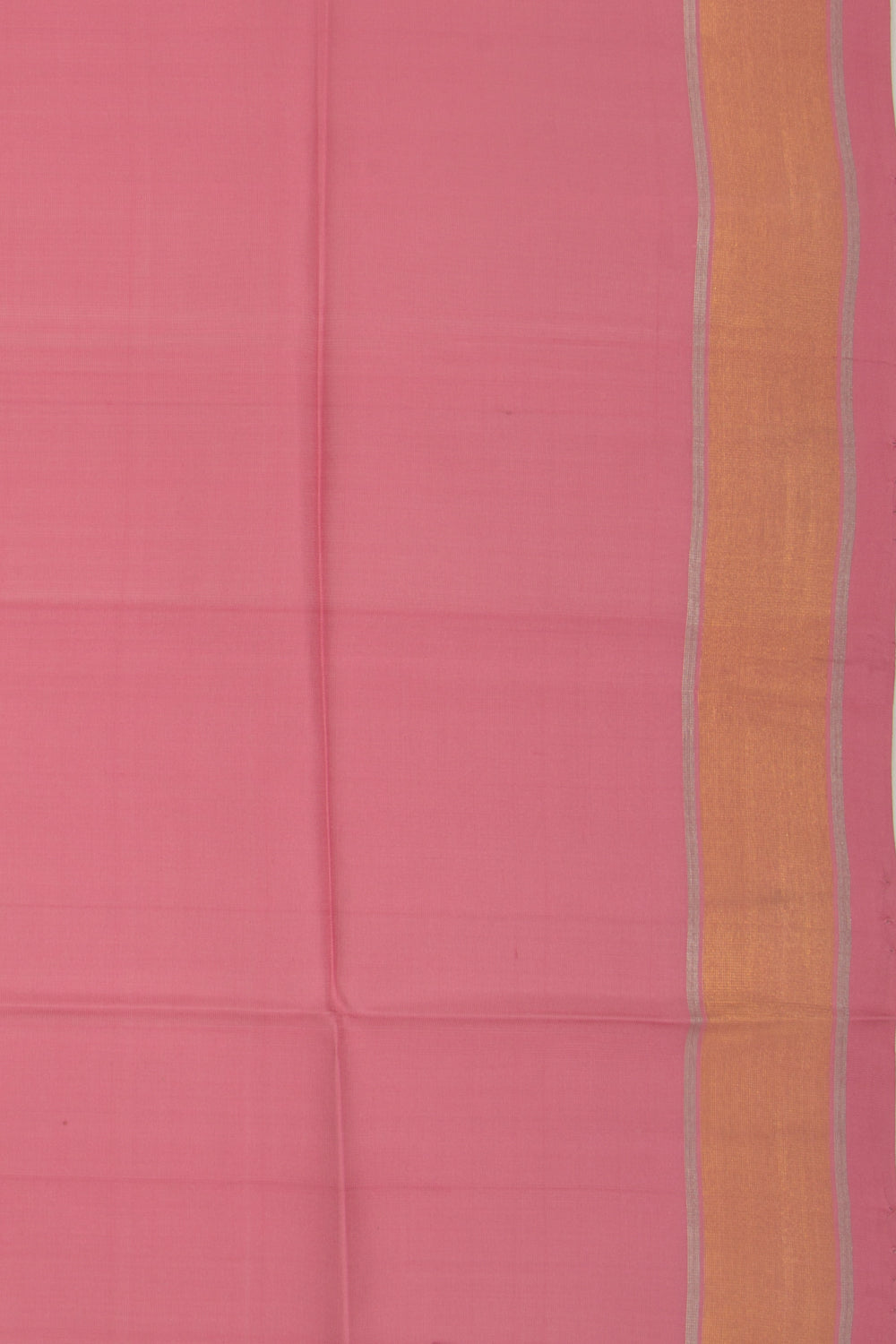 Uppada Silk Plain Pink Saree