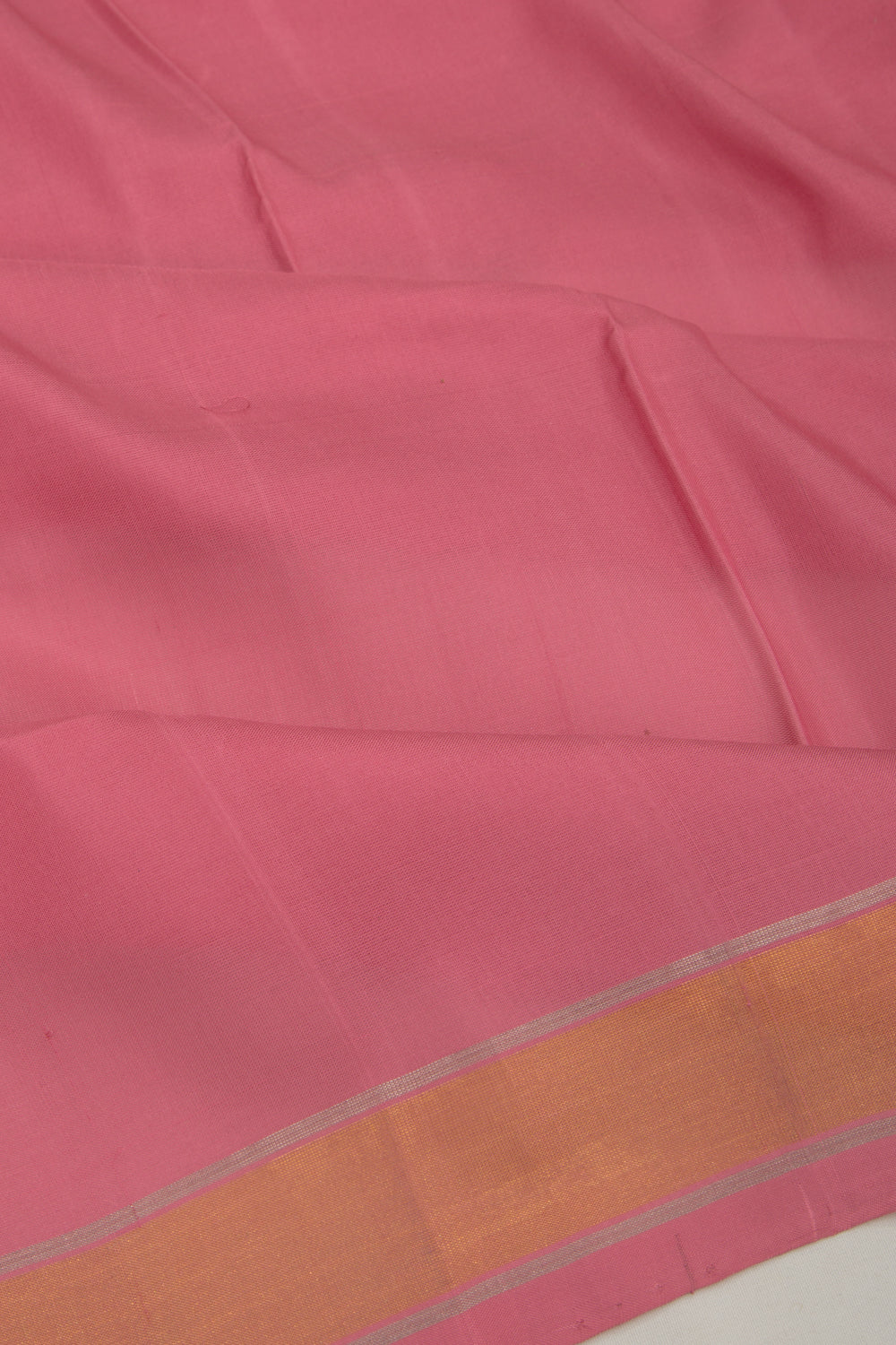 Uppada Silk Plain Pink Saree