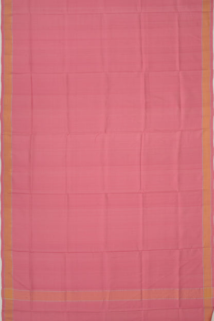 Uppada Silk Plain Pink Saree