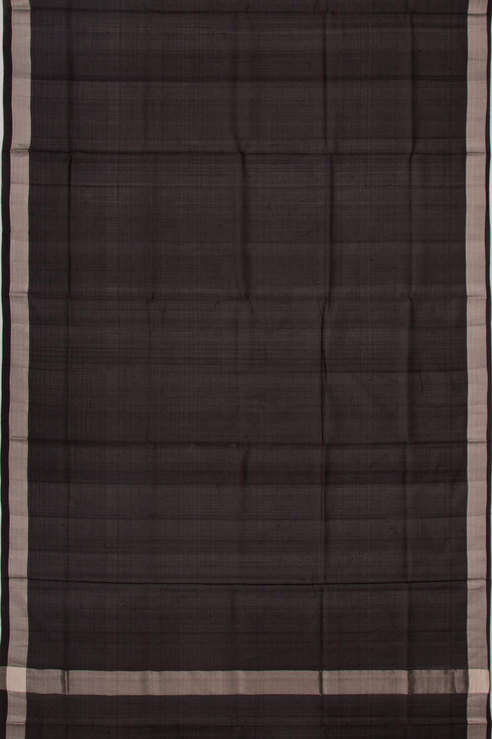 Uppada Silk Plain Black Saree
