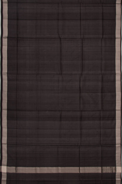 Uppada Silk Plain Black Saree