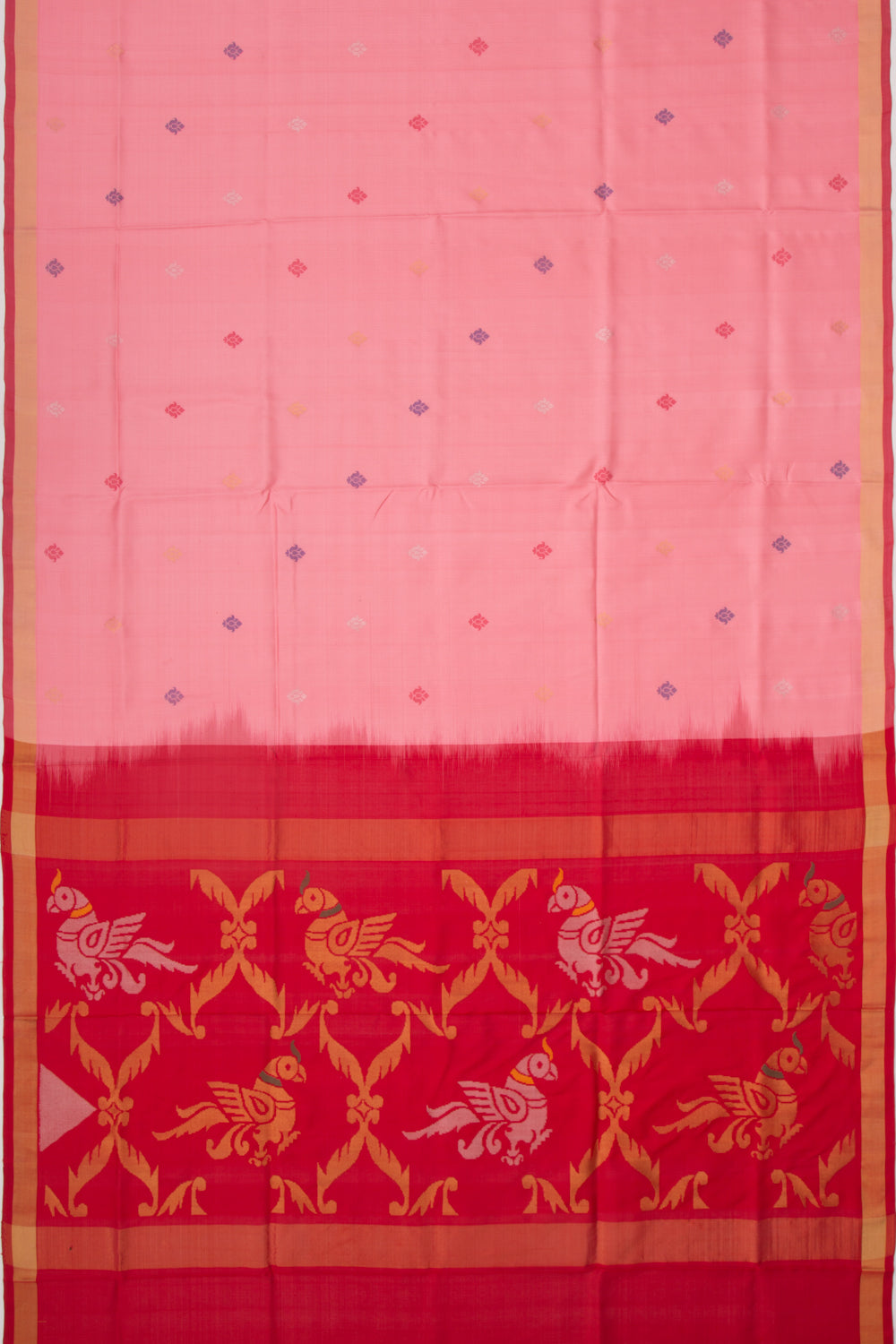 Uppada Silk Butta Baby Pink Saree