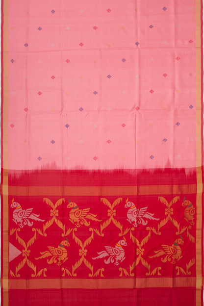 Uppada Silk Butta Baby Pink Saree