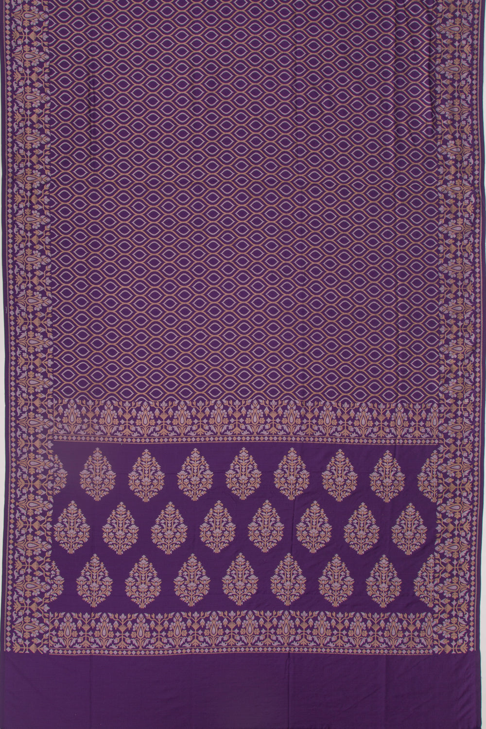 Uppada Silk Brocade Violet Saree