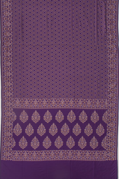 Uppada Silk Brocade Violet Saree