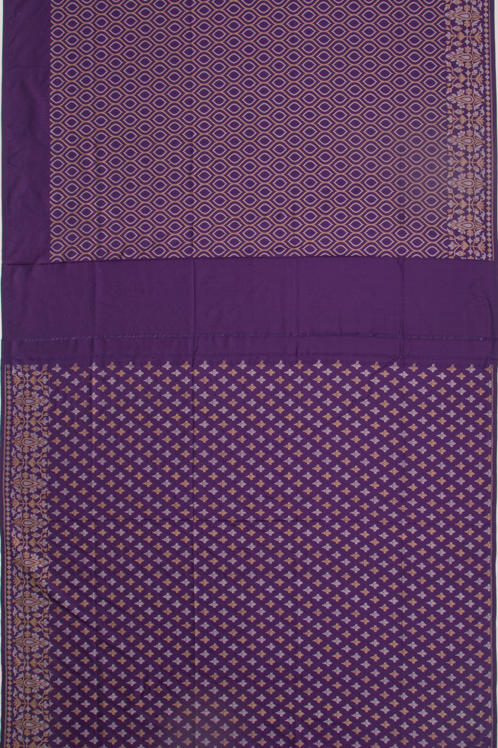 Uppada Silk Brocade Violet Saree