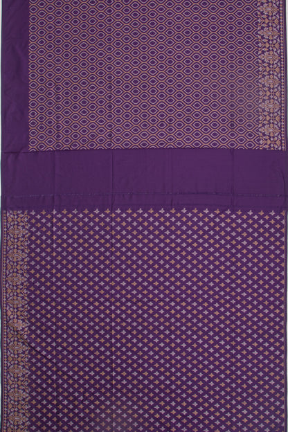 Uppada Silk Brocade Violet Saree