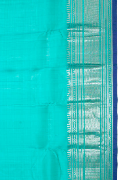 Taranga Kanchi Silk Plain Sea Green Saree