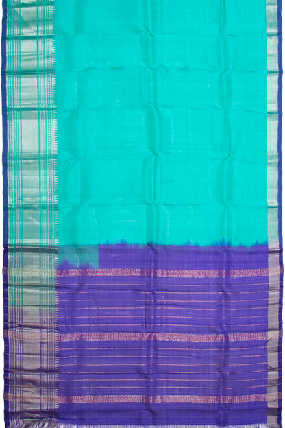 Taranga Kanchi Silk Plain Sea Green Saree