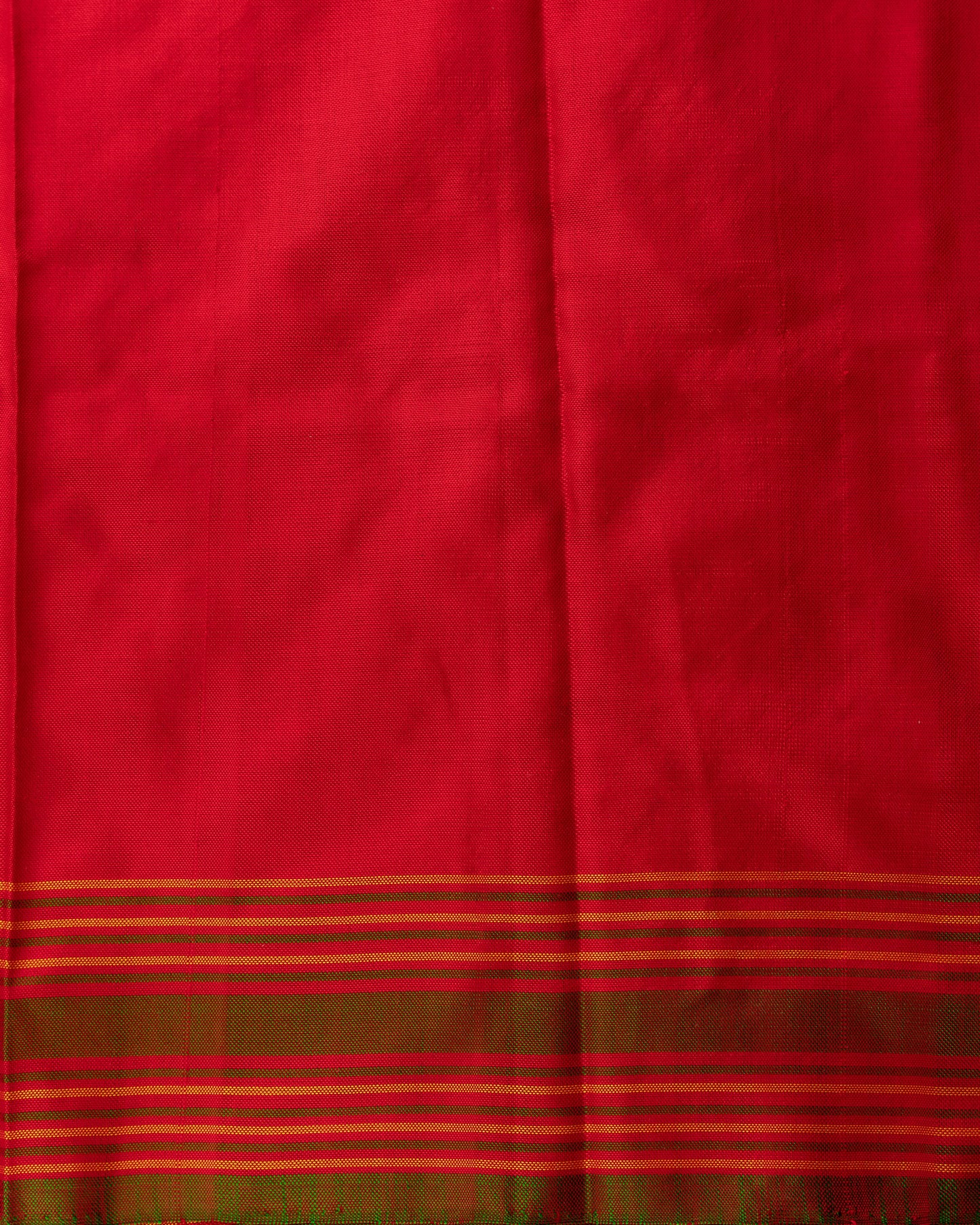 Kanchipuram Silk Ikat Green Saree With Rakhi and Gift Box
