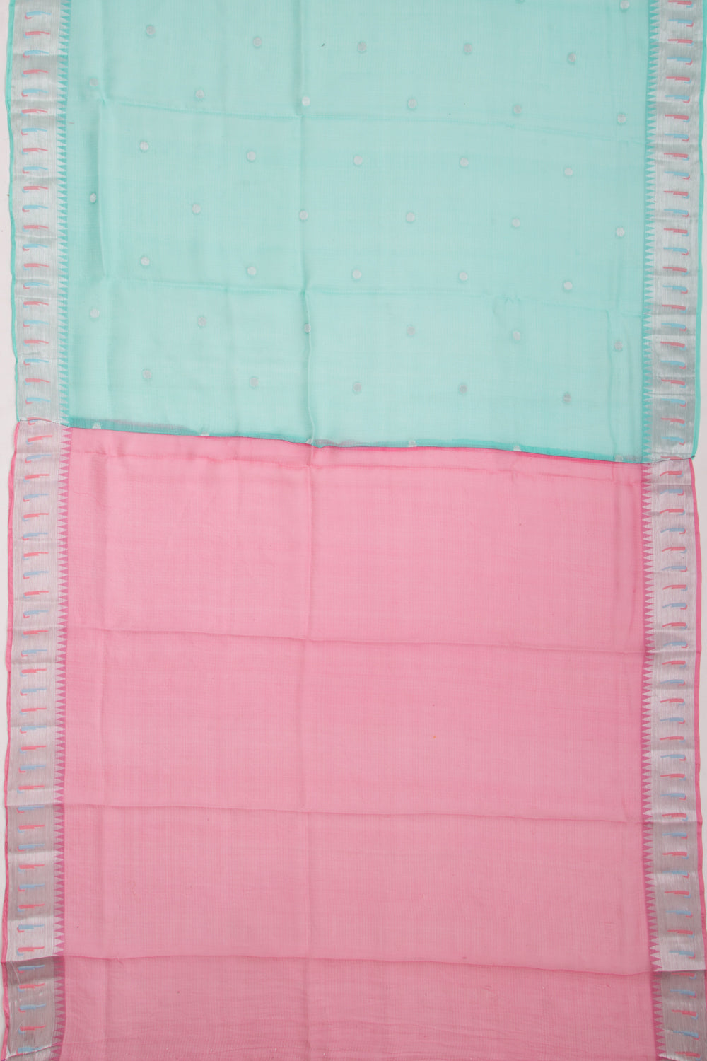 Kota Soft Silk Butta Sea Green Saree
