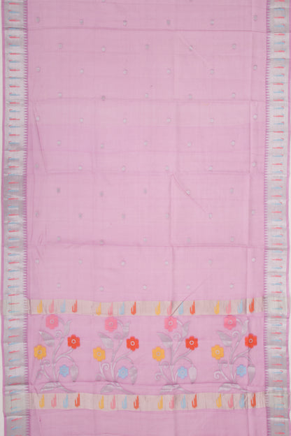 Kota Soft Silk Butta Lavender Saree