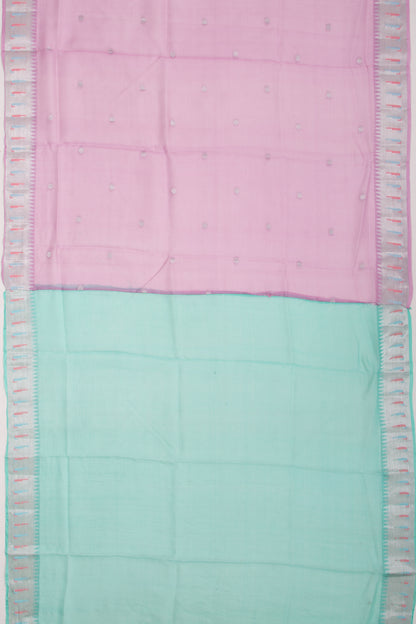 Kota Soft Silk Butta Lavender Saree
