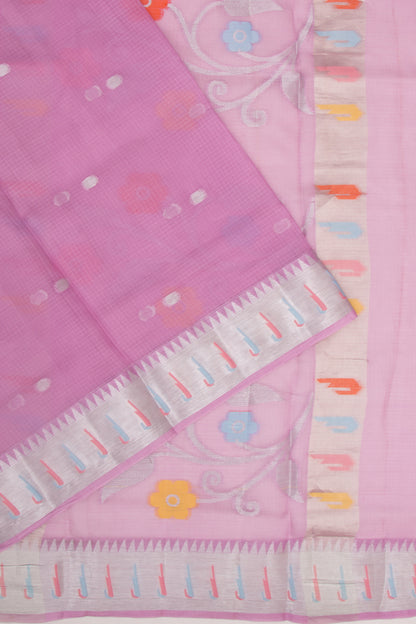 Kota Soft Silk Butta Pink Saree